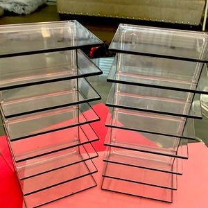 Stacked makeup organizer